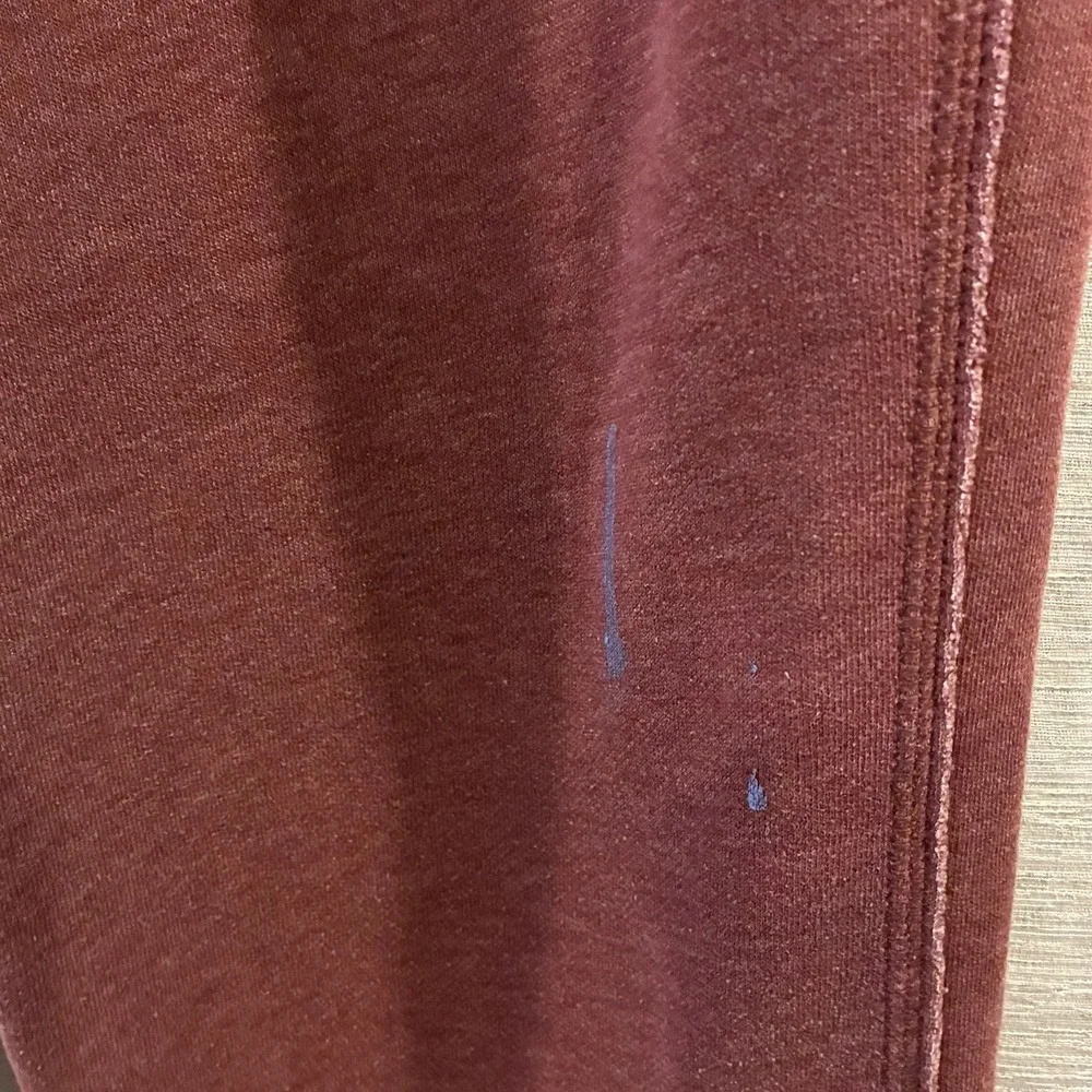 Vintage Abercrombie & Fitch Maroon Sweatpants men's Sz M Raw Hem Y2K